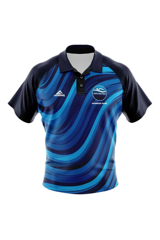 South West Swim Adult Unisex Club Shirt - Polo Neck image 0