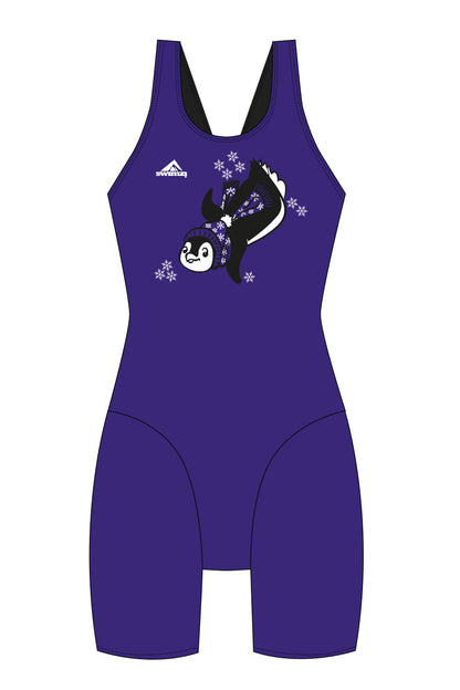 Polar Bear Challenge Adult Female Penguin Knee Suit - Purple image 0