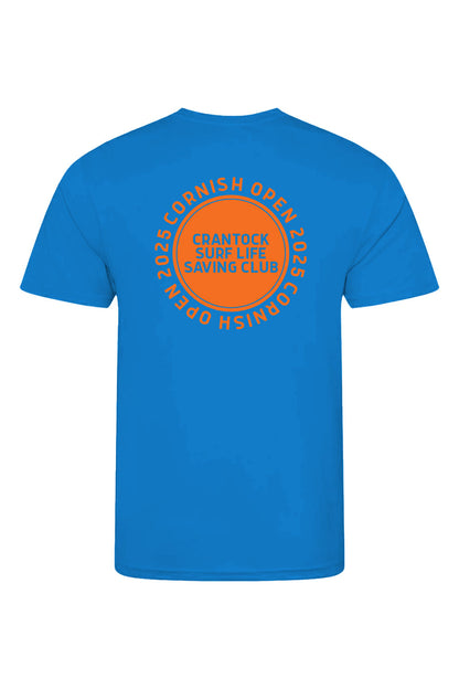 Crantock SLSC Adult Unisex Cool Tee - Crew Neck - Cornish Open image 0