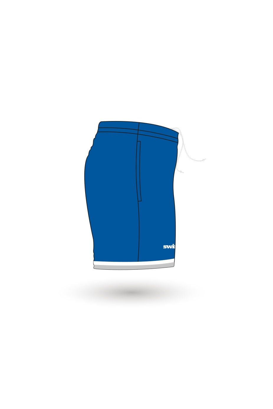 Larkfield Swimming Club Adult Unisex Polyester Sport Shorts image 1
