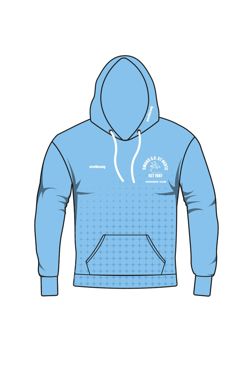 St Neots Swan SC Kids Unisex Pullover Performance Hoodie image 0