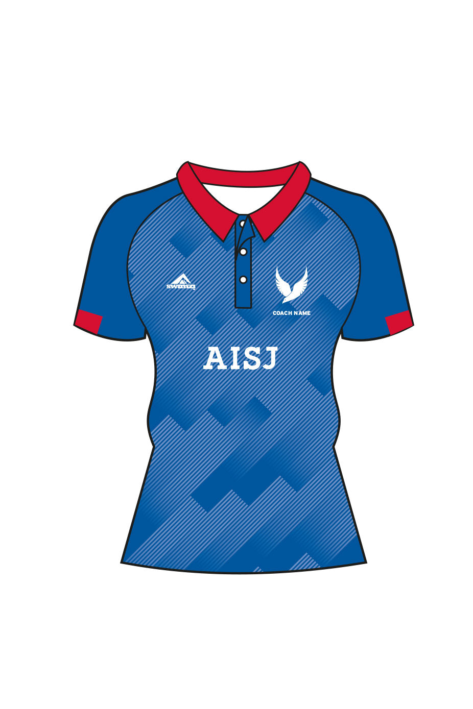 American International School of Jeddah Adult Female Soccer Coach Shirt - Polo Neck image 0