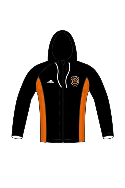 Dawlish Warren LSC Kids Unisex Black Zipped Performance Hoodie image 0