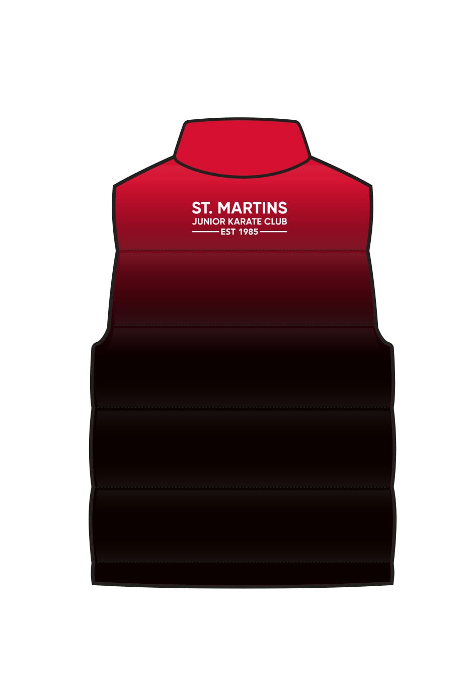 St Martins Karate Club Adult Unisex Reversible Gilet image 1