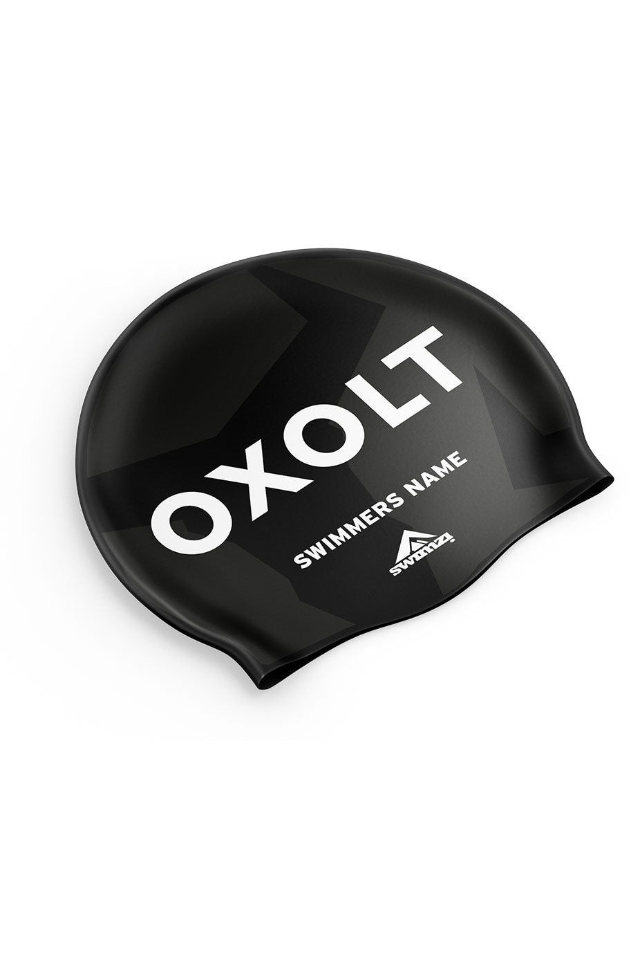 Unisex Club Swim Cap - Silicone Suede - Black image 0