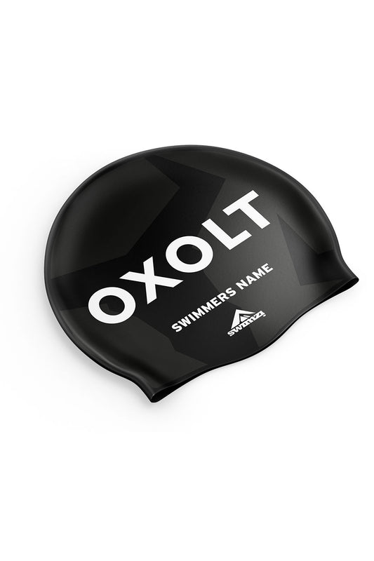 Unisex Club Swim Cap - Silicone Suede - Black image 0