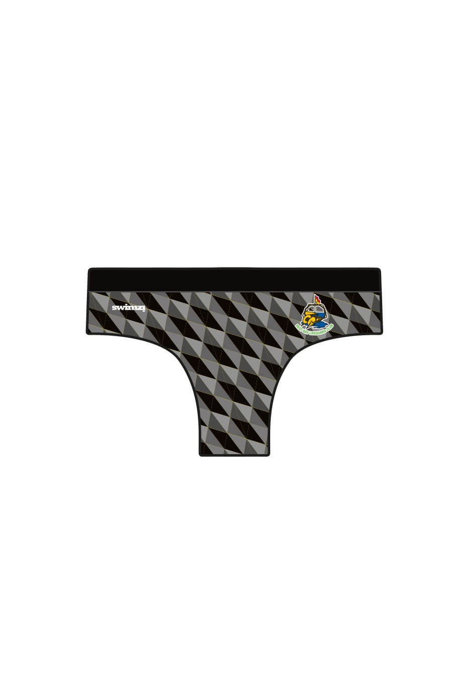 Rest Bay Lifeguards SC Adult Male Swim Trunks - Black image 0