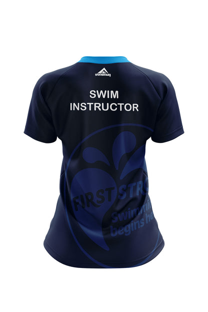 First Strokes Adult Female Staff Shirt - V-Neck image 1