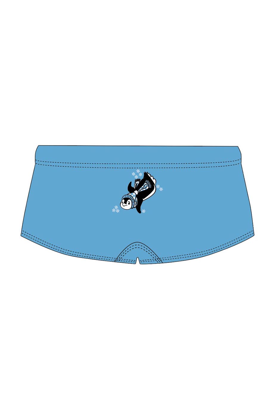 Polar Bear Challenge Adult Male Penguin 15cm Trunks - Blue image 1