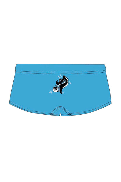 Polar Bear Challenge Adult Male Penguin 15cm Trunks - Blue image 1