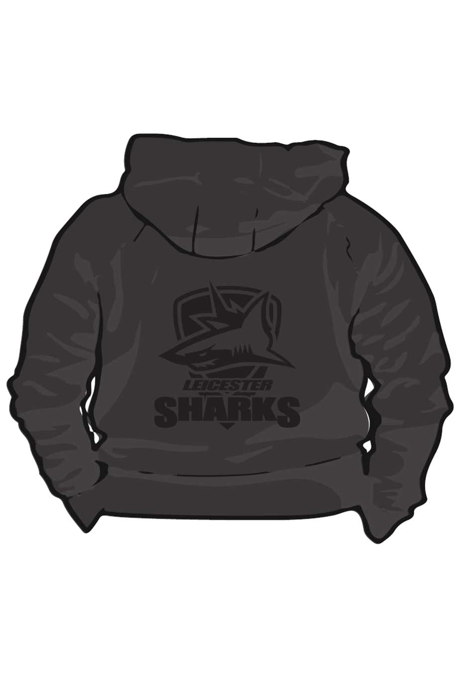 Leicester Sharks SC Adult Unisex Sweat Zipped Hoodie image 1