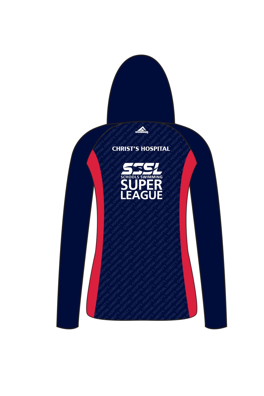 Schools Swimming Super League Adult Female Christ's Hospital Zipped Performance Hoodie image 1