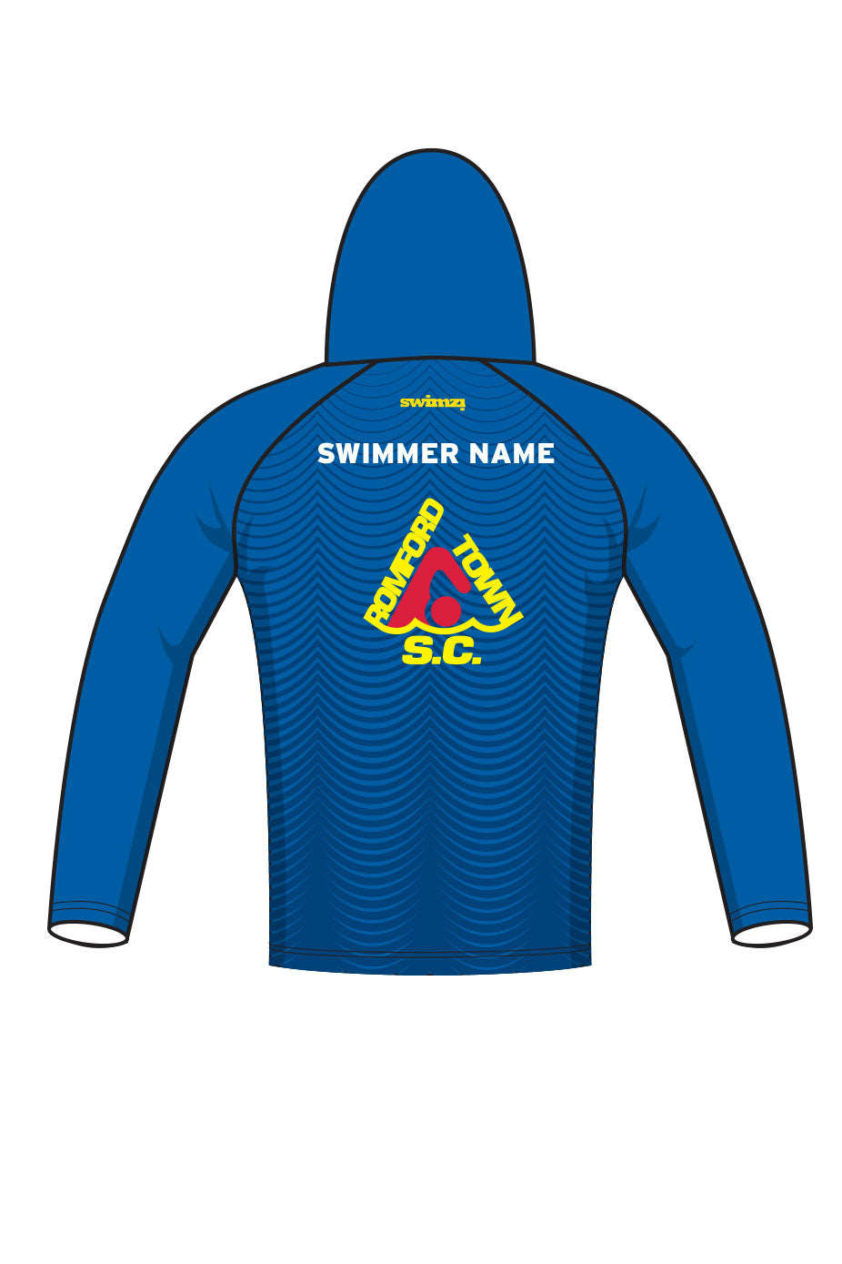 Romford Town SC Adult Unisex Winter Pullover Performance Hoodie image 1