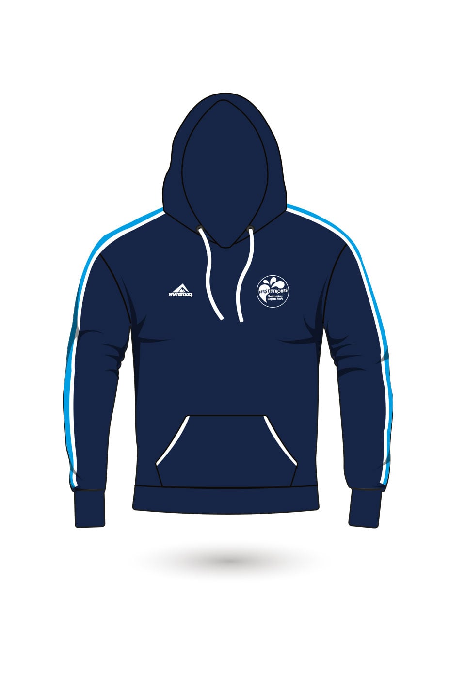 First Strokes Adult Unisex Club Sweat Hoodie image 0