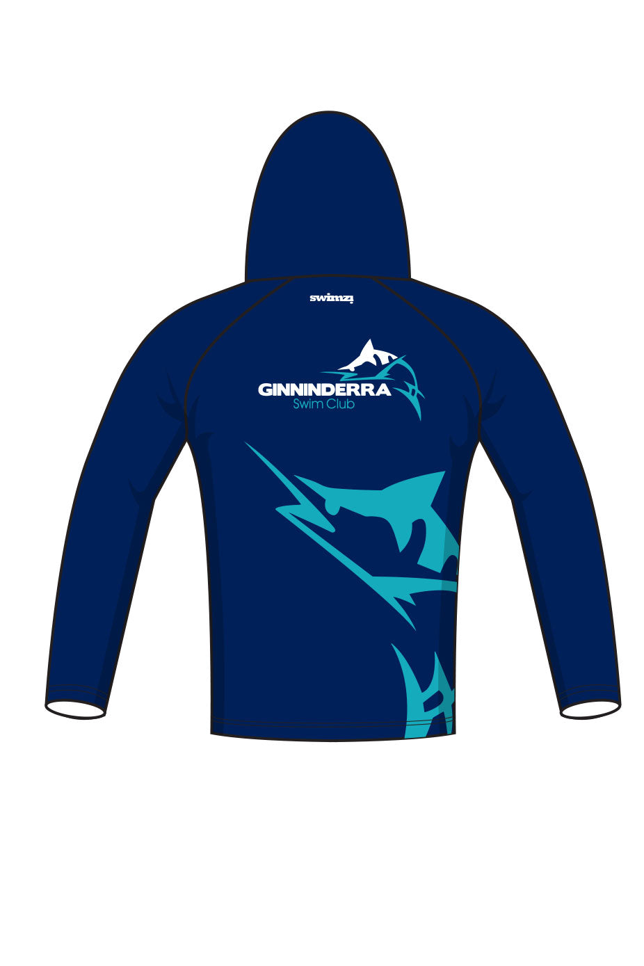 Ginninderra Swim Club Adult Unisex Winter Pullover Performance Hoodie image 1