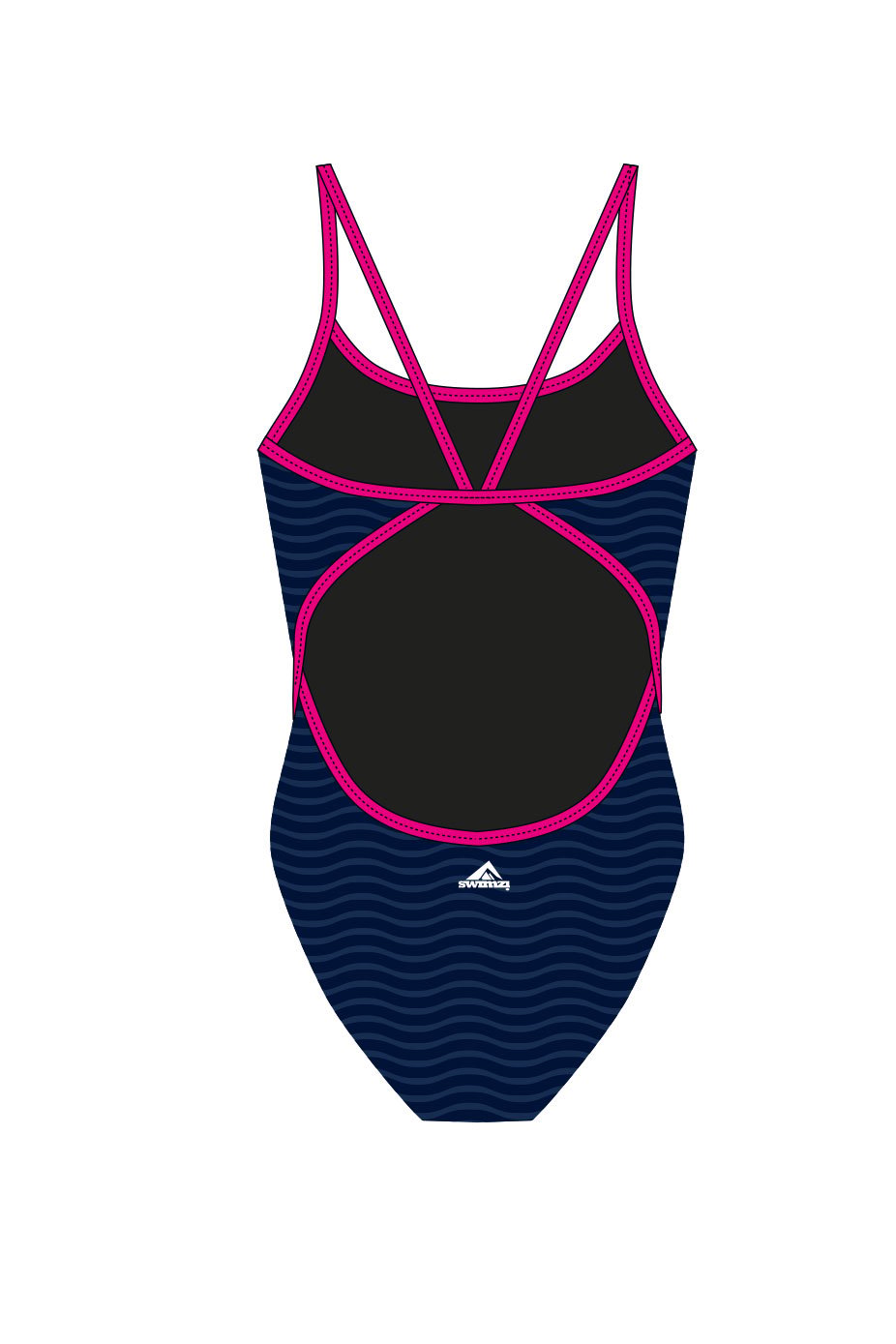 Bude Sharks Adult Female Thinstrap Swimsuit image 1