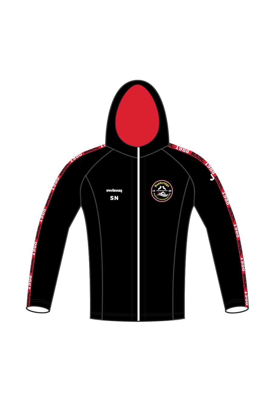 Banbridge Amateur Swimming Club Adult Unisex Zipped Performance Hoodie image 0