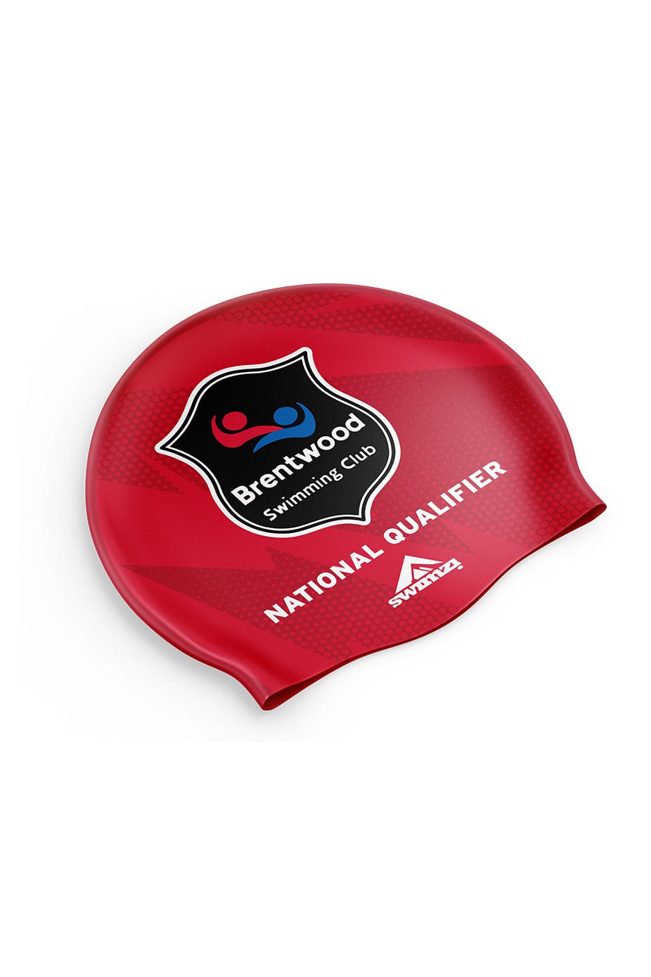 Unisex Club Swim Cap - Silicone Suede - Red image 0