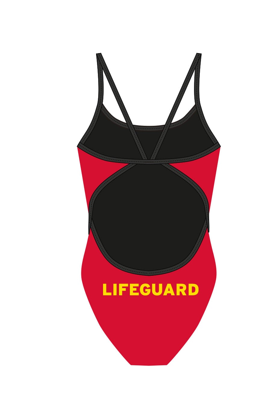 Dawlish Warren LSC Adult Female Lifeguard Thinstrap Swimsuit image 1