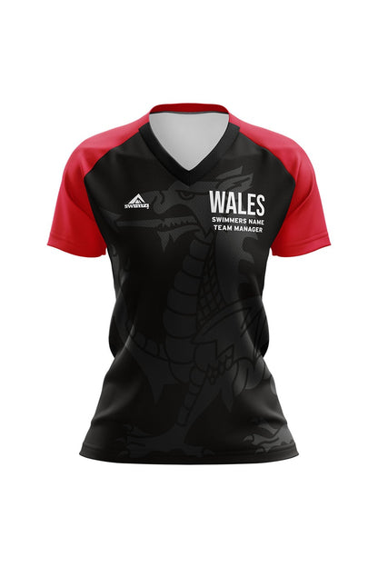 RLSS Wales Lifesaving Team Adult Female Team Manager Shirt Opt1 - V-Neck image 0