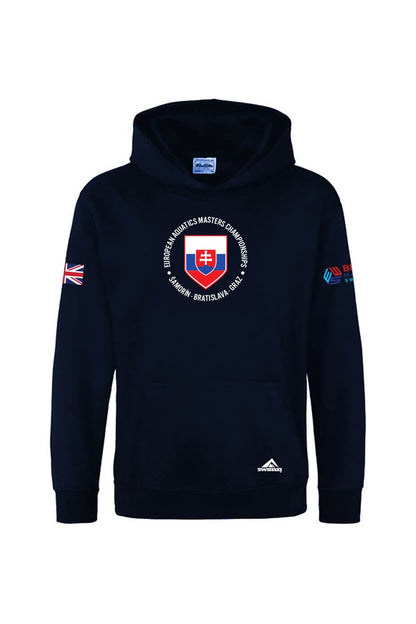 British Masters Swimming Adult Unisex Cotton Pullover Hoodie - Navy image 0