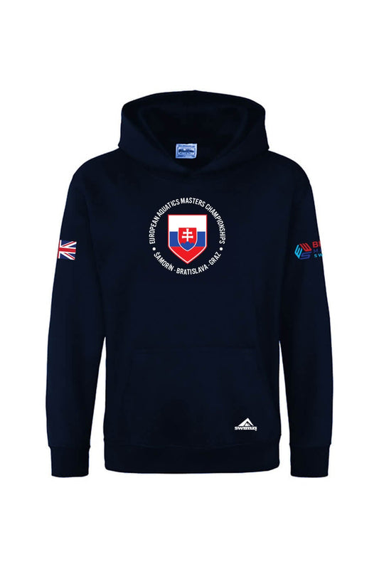 British Masters Swimming Adult Unisex Cotton Pullover Hoodie - Navy image 0