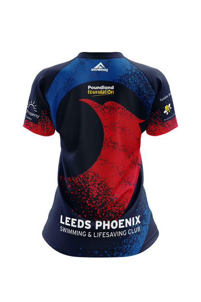 Leeds Phoenix Swimming & Lifesaving Club Adult Female Club Shirt - V-Neck image 1