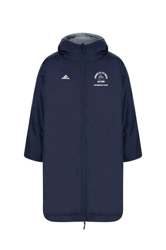 St Neots Swan SC Adult Unisex Swimzi Team Robe - Navy image 0