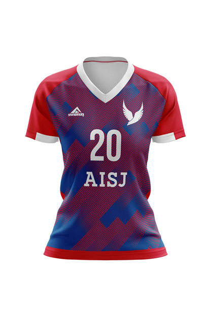 American International School of Jeddah Adult Female Soccer Home Club Shirt - V-Neck image 0