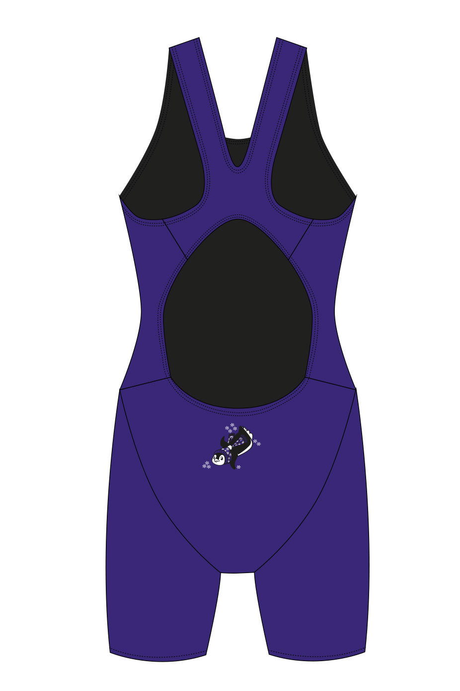 Polar Bear Challenge Adult Female Penguin Knee Suit - Purple image 1