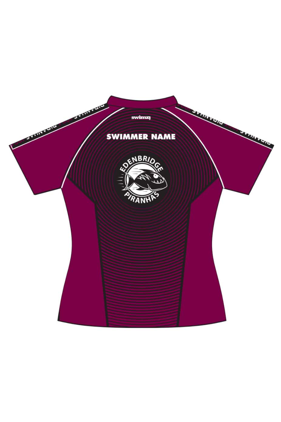 Edenbridge Piranhas SC Adult Female Polyester Club Shirt - V-Neck image 1