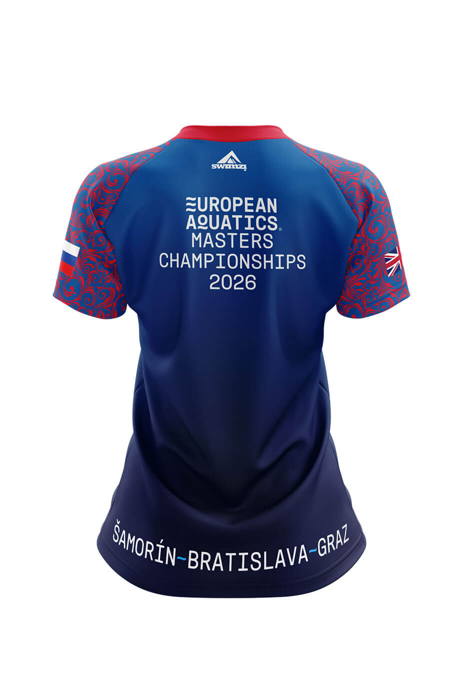 British Masters Swimming Adult Female Club Shirt - V-Neck - Navy image 1