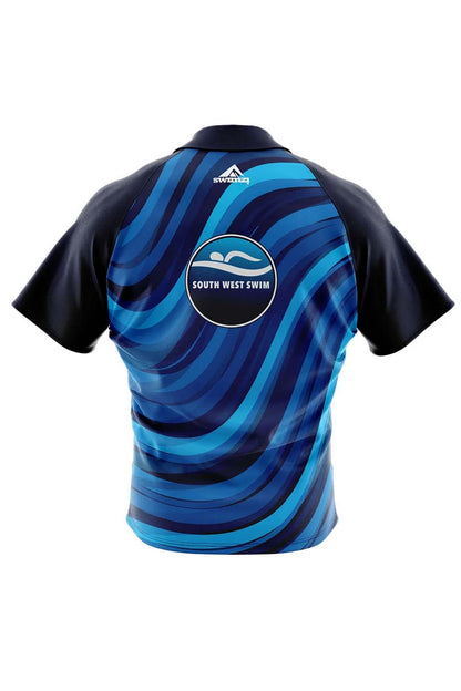 South West Swim Adult Unisex Club Shirt - Polo Neck image 1