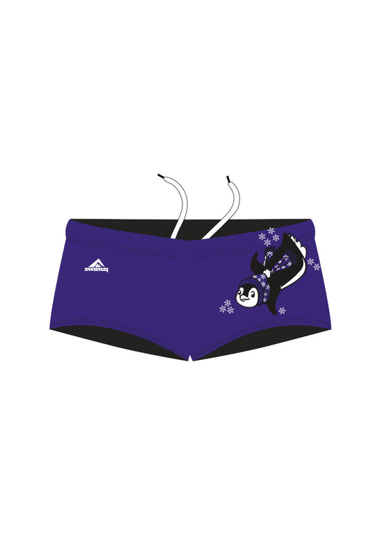 Polar Bear Challenge Adult Male Penguin 15cm Trunks - Purple image 0