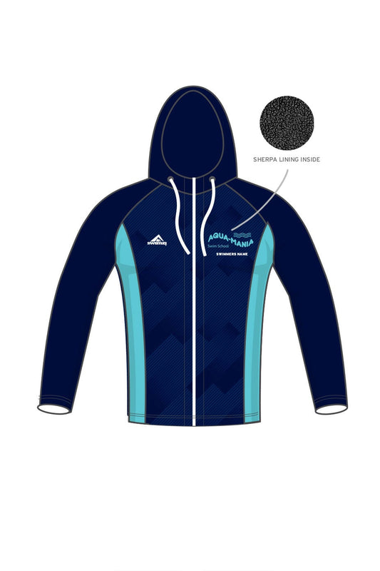 Aqua-Mania Swim School Adult Unisex Winter Zipped Performance Hoodie image 0