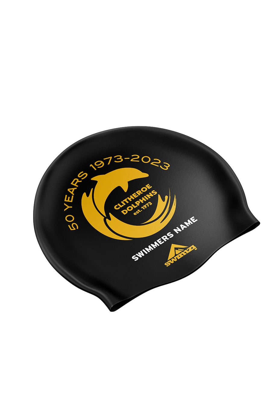 Unisex 50th Anniversary Swim Cap - Silicone Suede image 0
