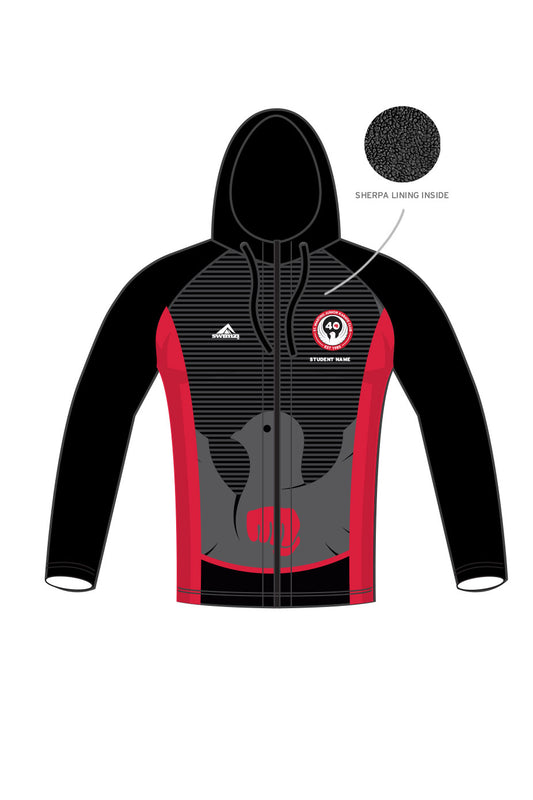 St Martins Karate Club Kids Unisex Winter Zipped Performance Hoodie image 0