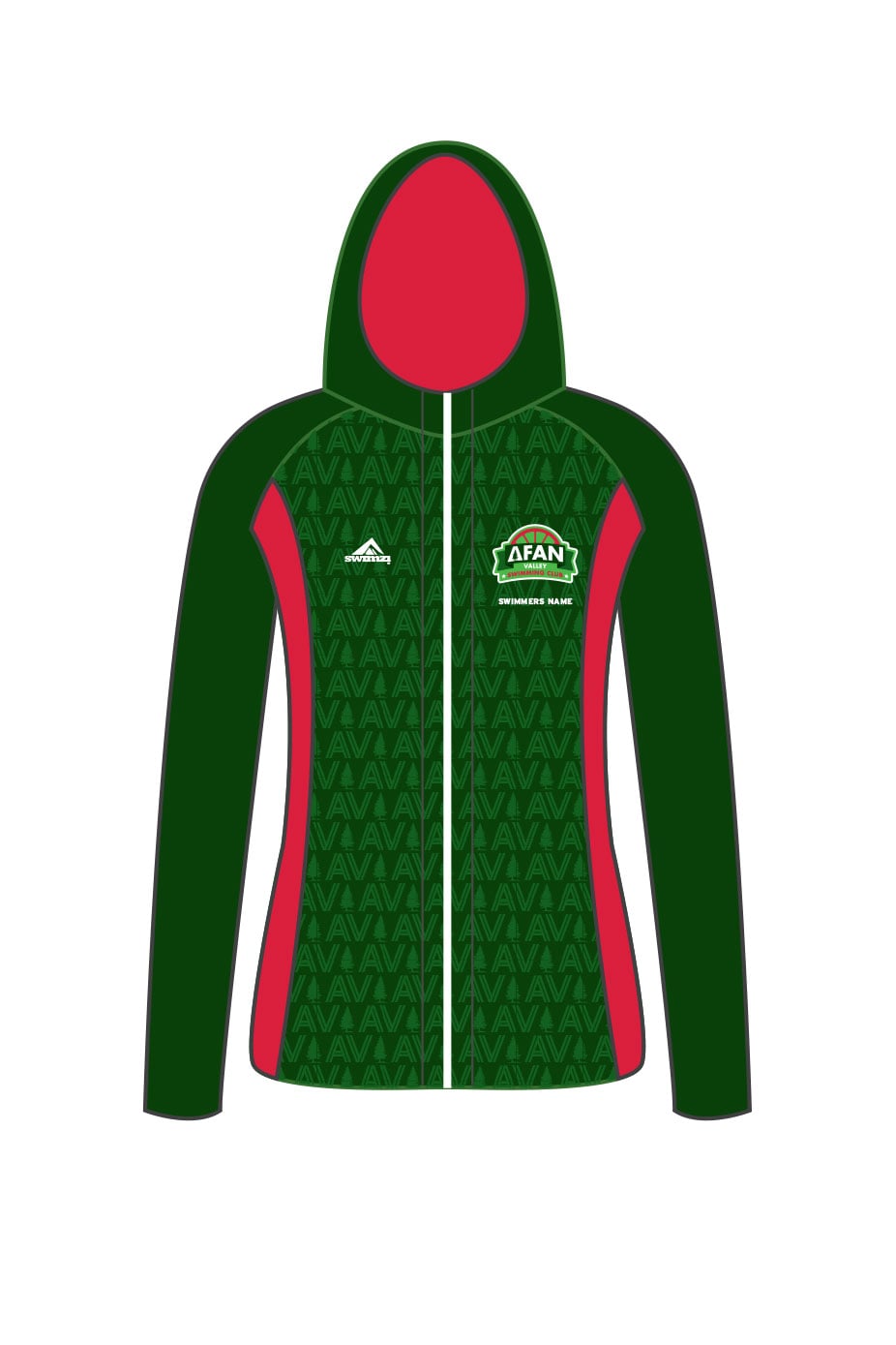 Afan Valley SC Adult Female Zipped Performance Hoodie image 0