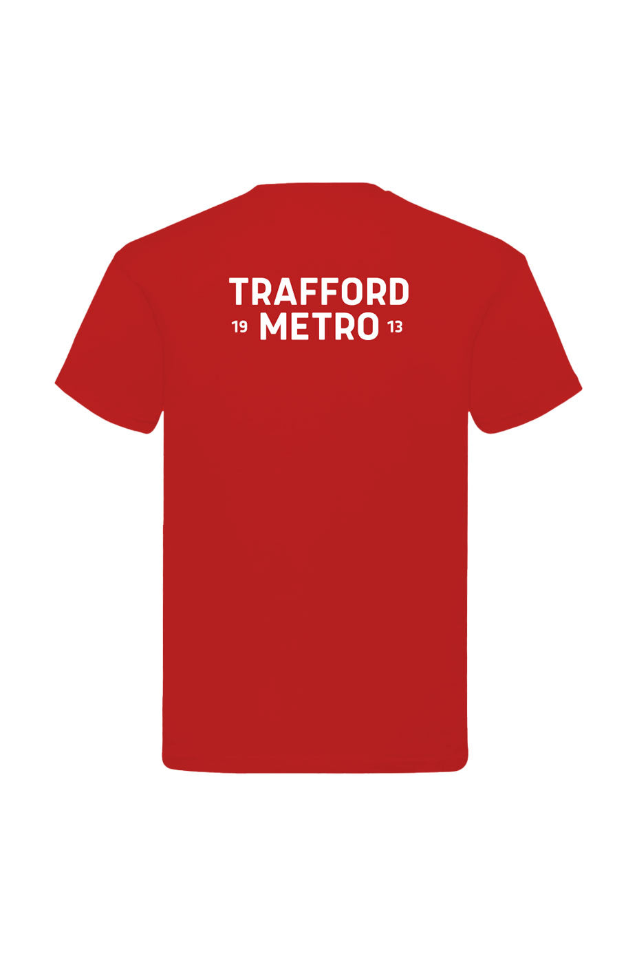 Trafford Metro Adult Unisex Cotton Shirt - Crew Neck - Red image 1