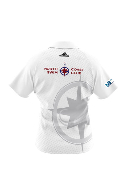 North Coast Swim Club Adult Female Supporters Shirt - Polo Neck - White image 1