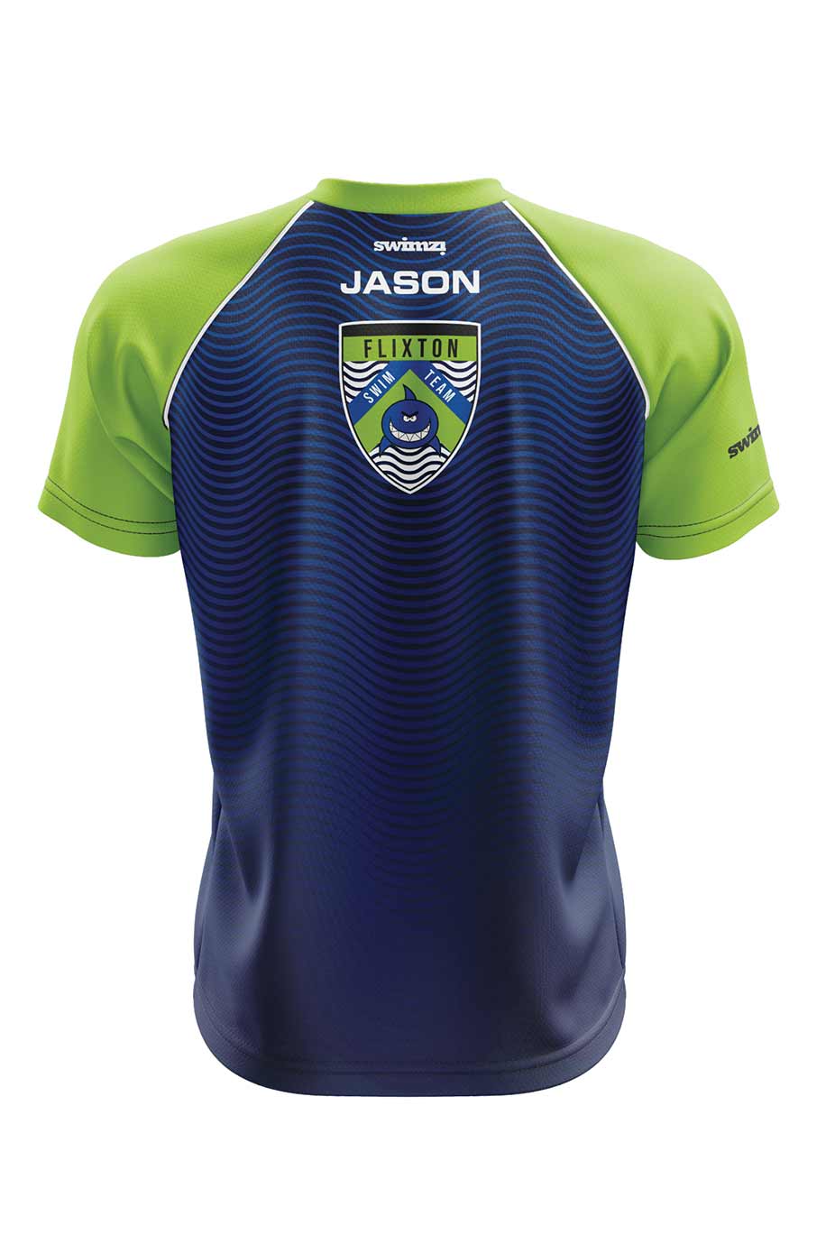 Flixton Swim Team Adult Unisex Polyester Club Shirt - V-Neck image 1