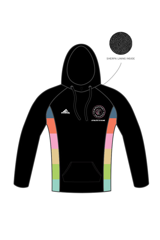 Tribirdsport Coaching Adult Unisex Winter Pullover Performance Hoodie - Black image 0