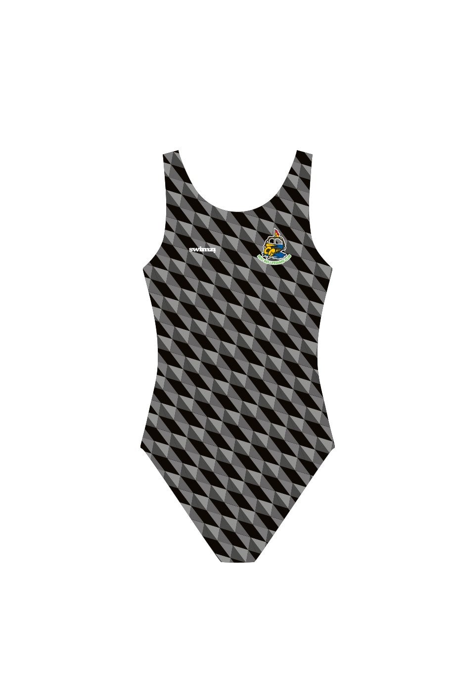 Rest Bay Lifeguards SC Adult Female Broadstrap Swimsuit - Black image 0