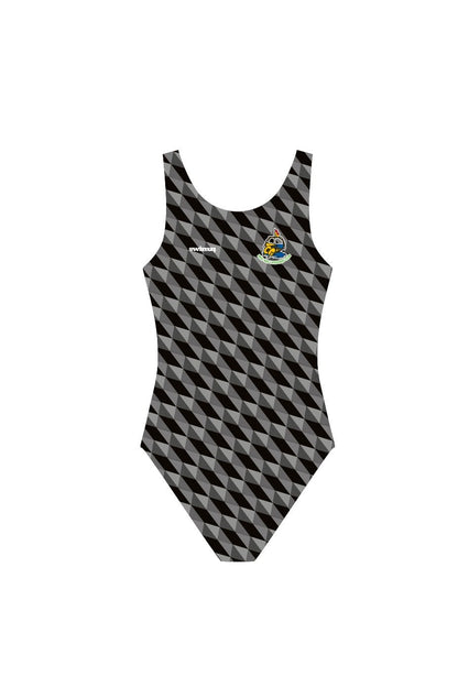 Rest Bay Lifeguards SC Adult Female Broadstrap Swimsuit - Black image 0