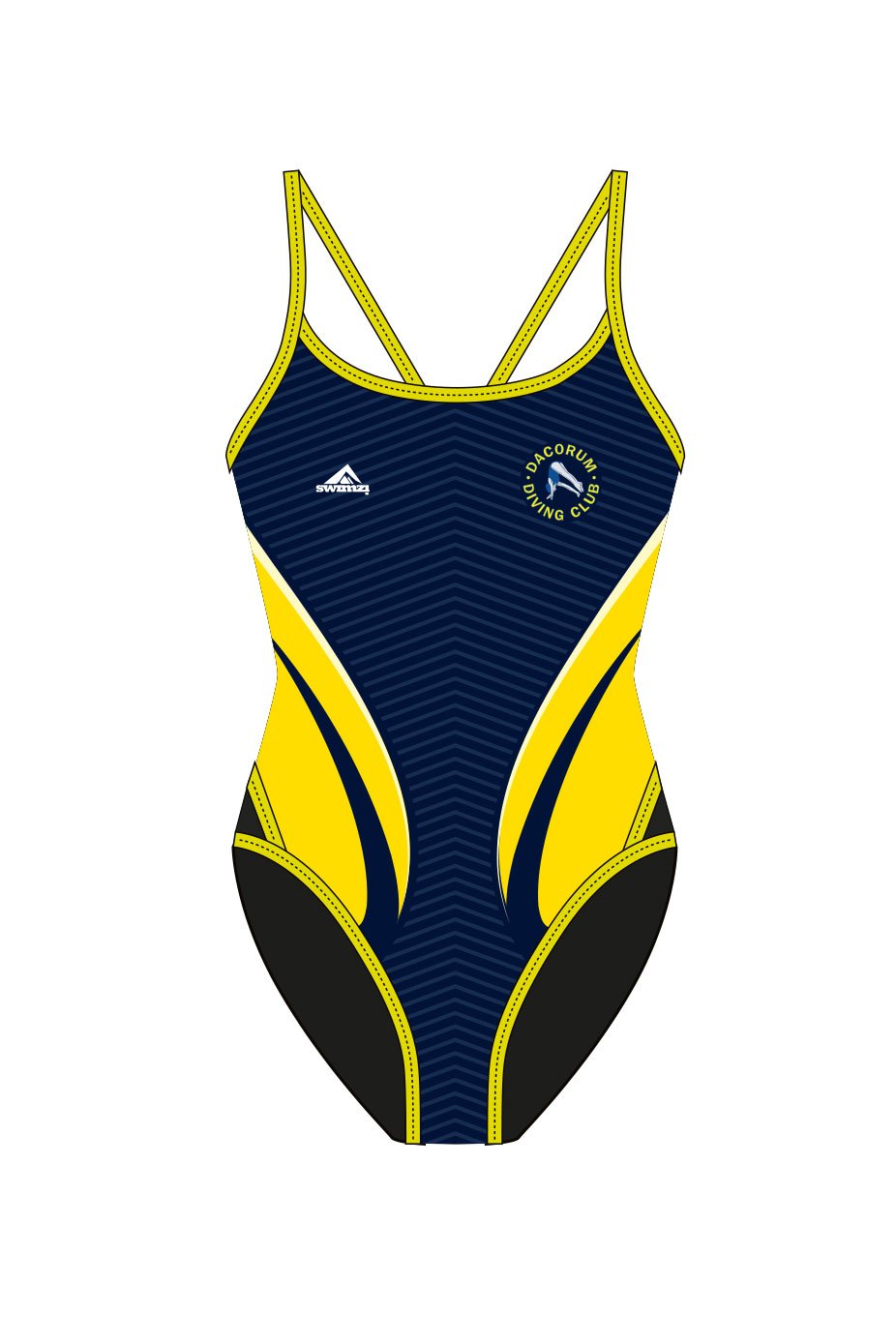 Dacorum Diving Club Kids Female Thinstrap Swimsuit image 0