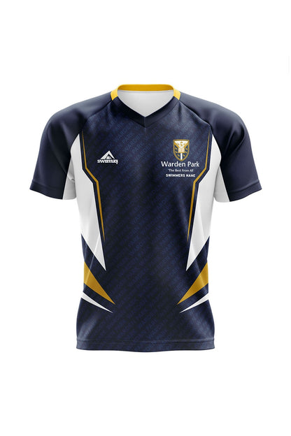 Schools Swimming Super League Kids Unisex Warden Park Club Shirt - V-Neck image 0