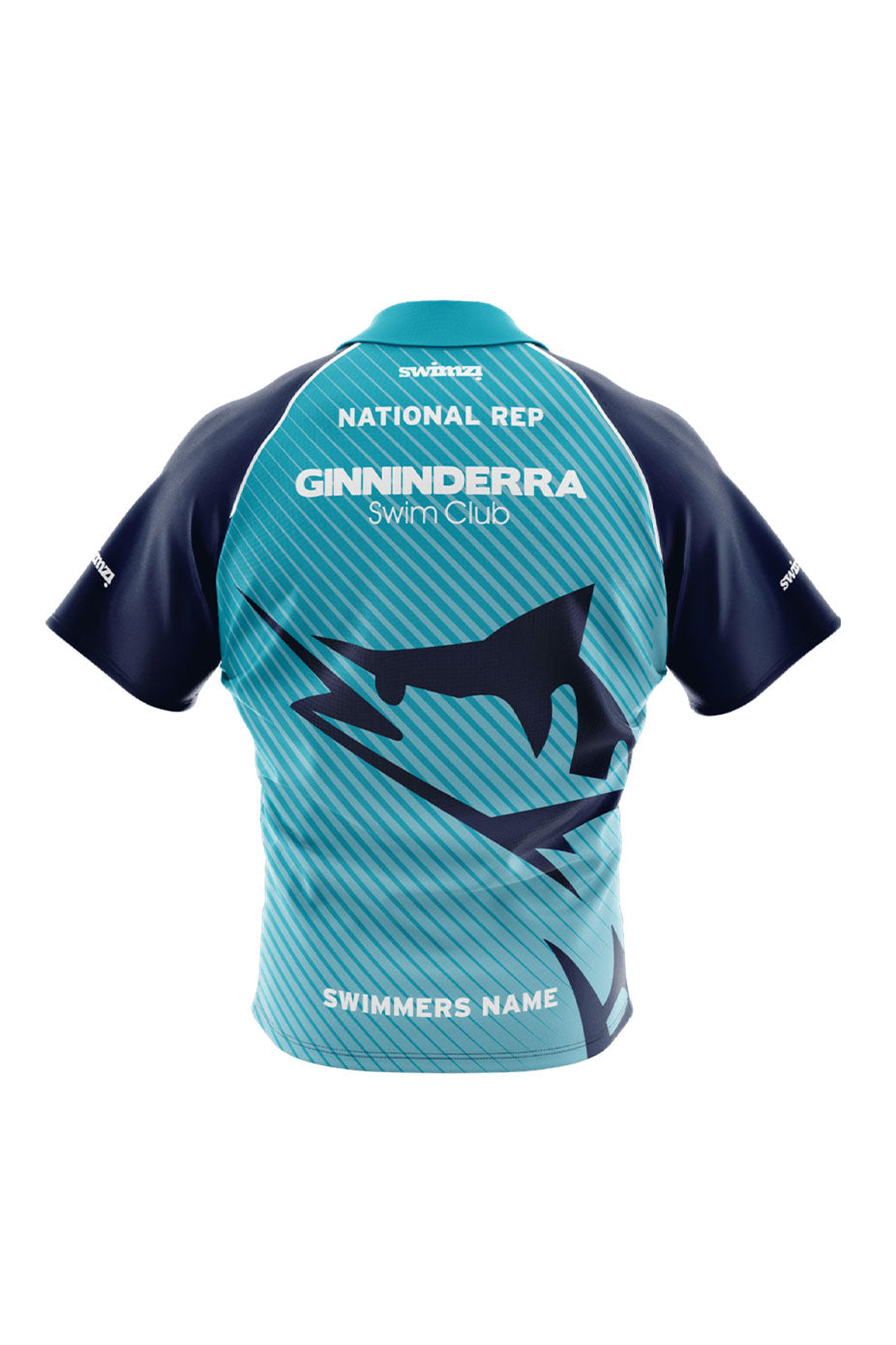 Ginninderra Swim Club Adult Unisex Polyester National Rep Shirt - Polo Neck image 1