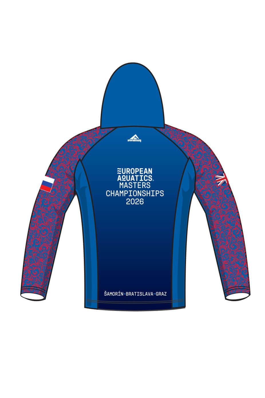 British Masters Swimming Adult Unisex Zipped Performance Hoodie - Navy image 1
