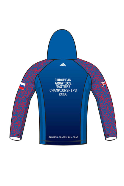 British Masters Swimming Adult Unisex Zipped Performance Hoodie - Navy image 1
