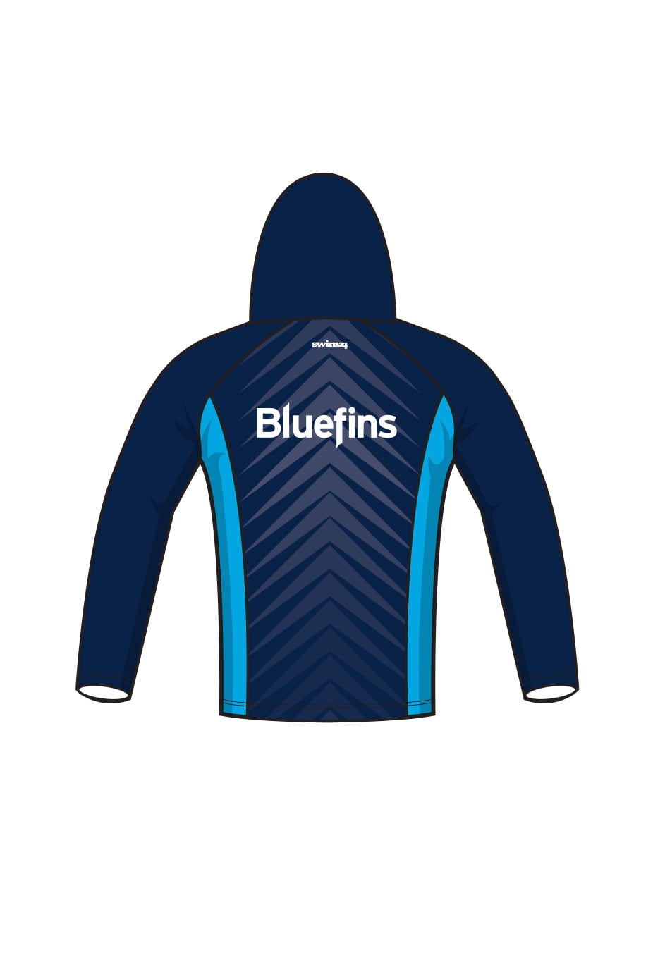 Bicester Blue Fins SC Adult Unisex Winter Zipped Performance Hoodie image 1